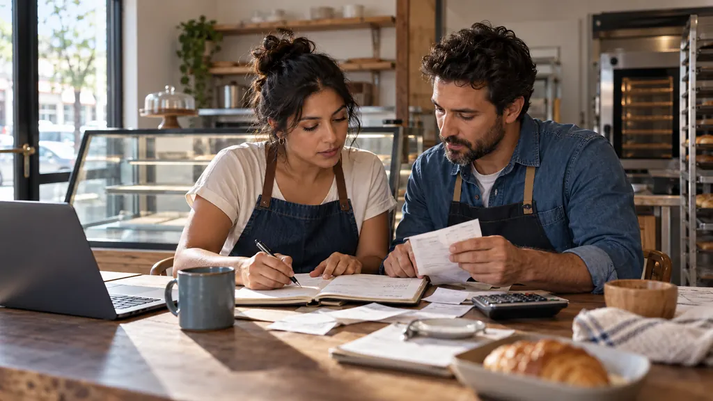 Illustrative photograph: Bakery founders planning launch cash needs before opening